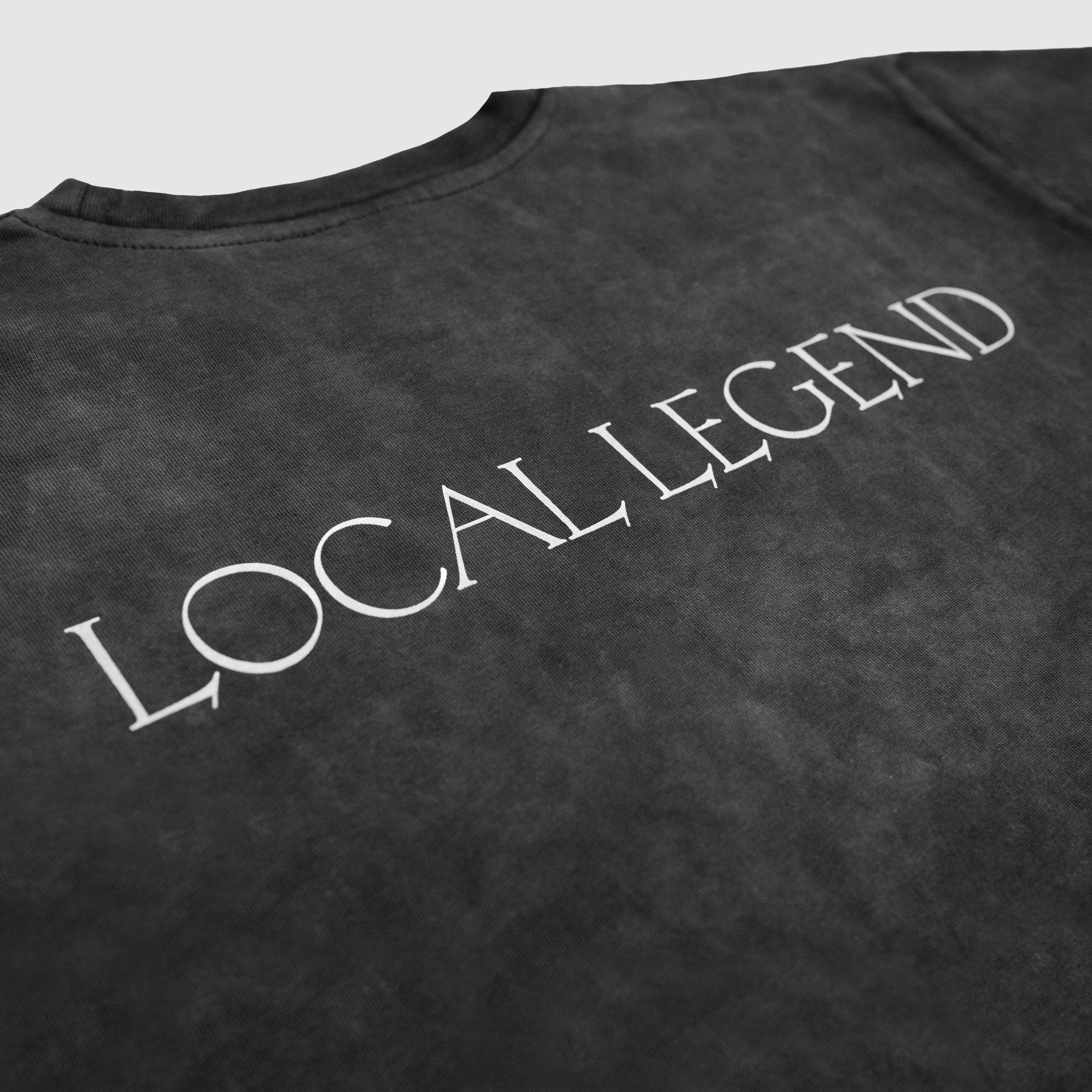 Local Legend Tee Washed Black