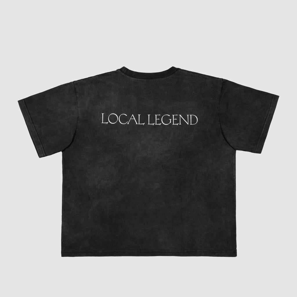 Local Legend Tee Washed Black
