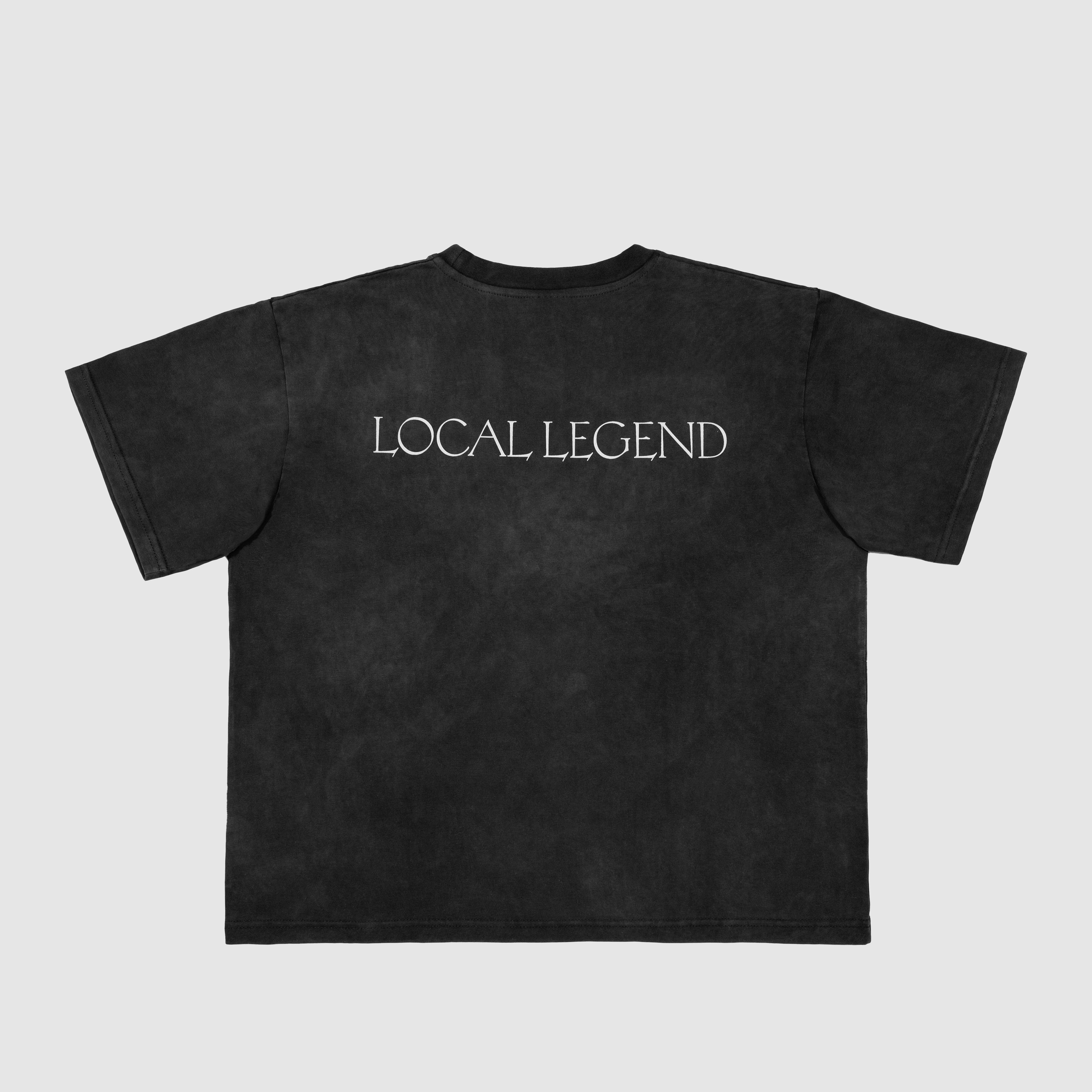 Local Legend Tee Washed Black