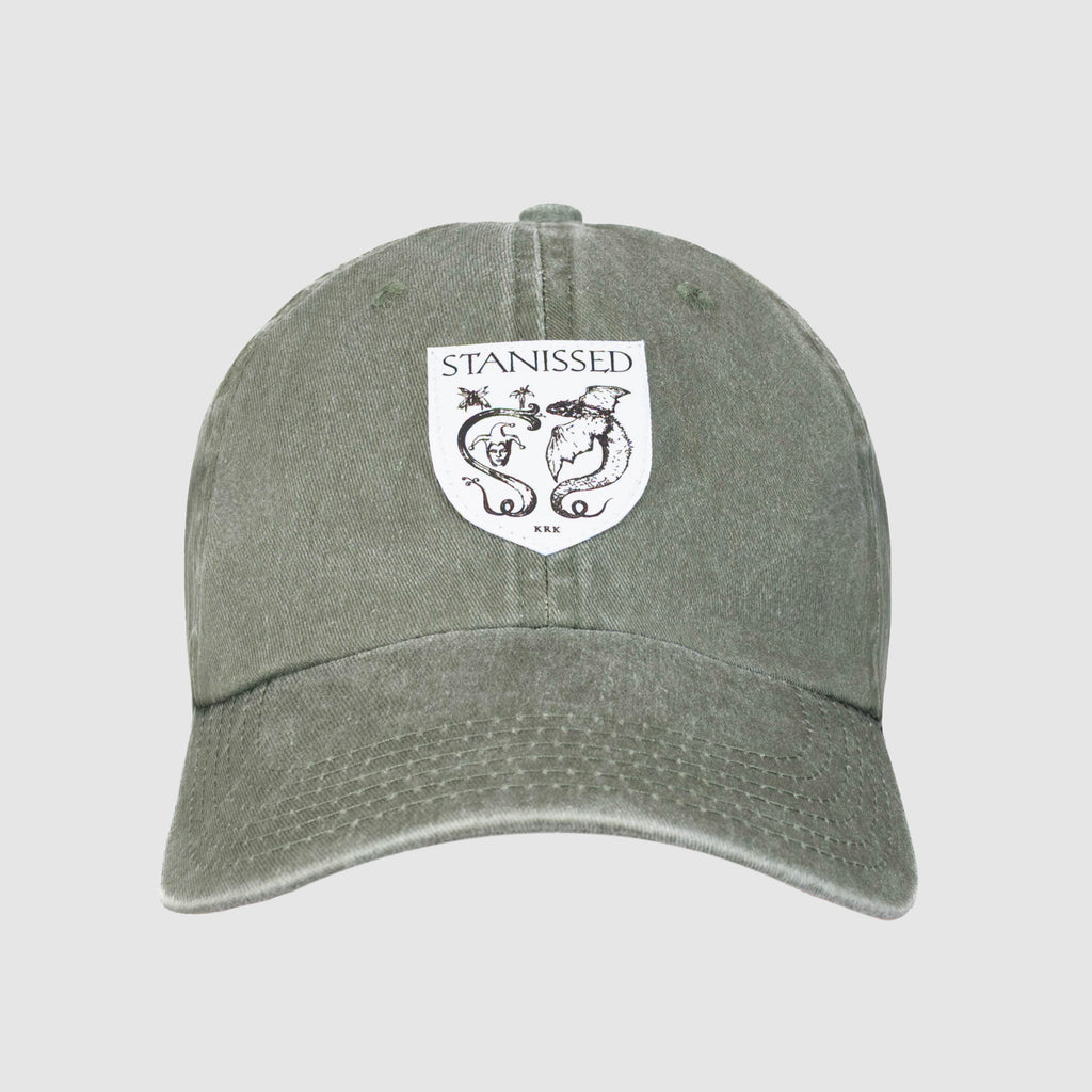 Coat Of Arms Strapback Cap Washed Green