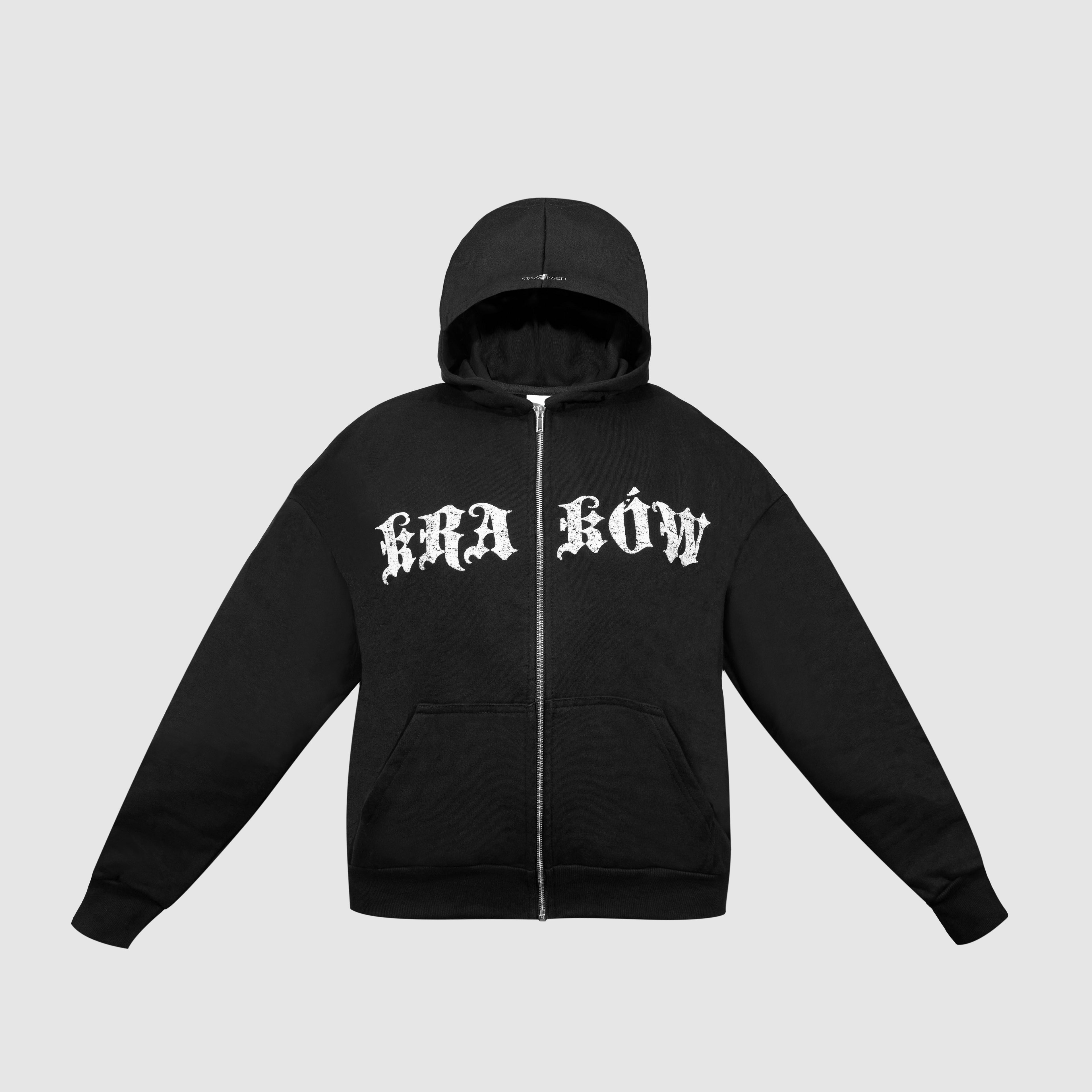 Krakow Zip Hoodie  Black