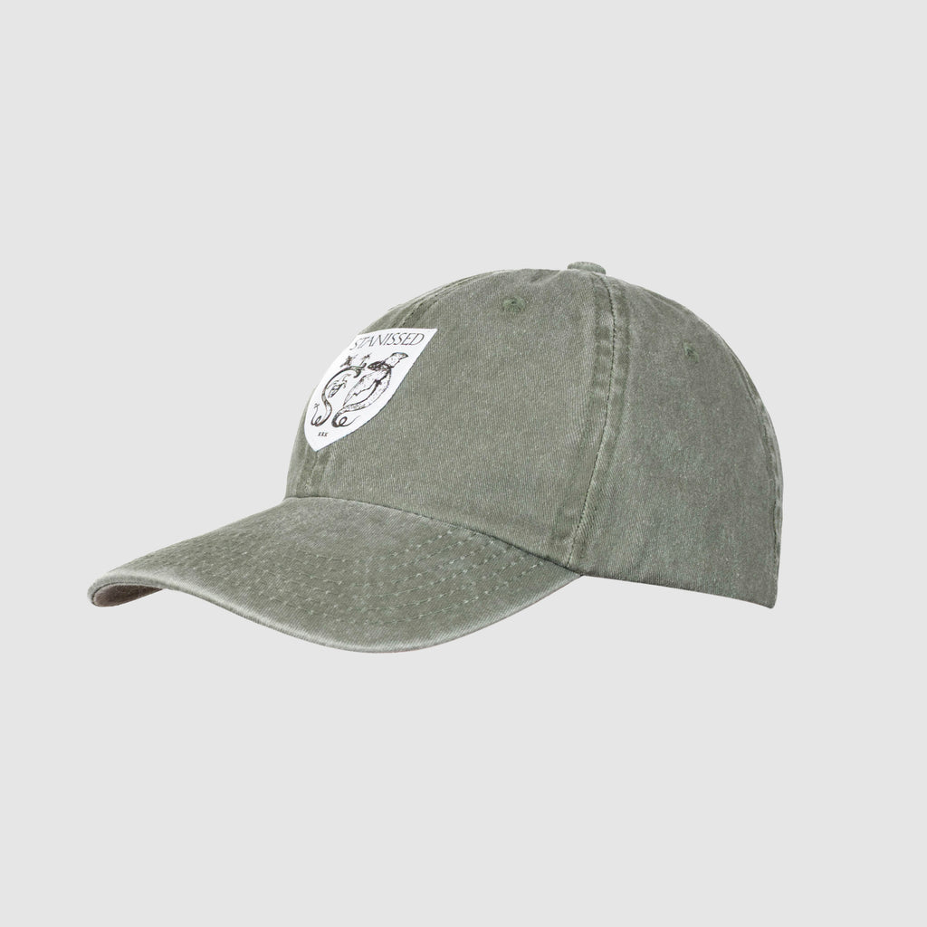 Coat Of Arms Strapback Cap Washed Green