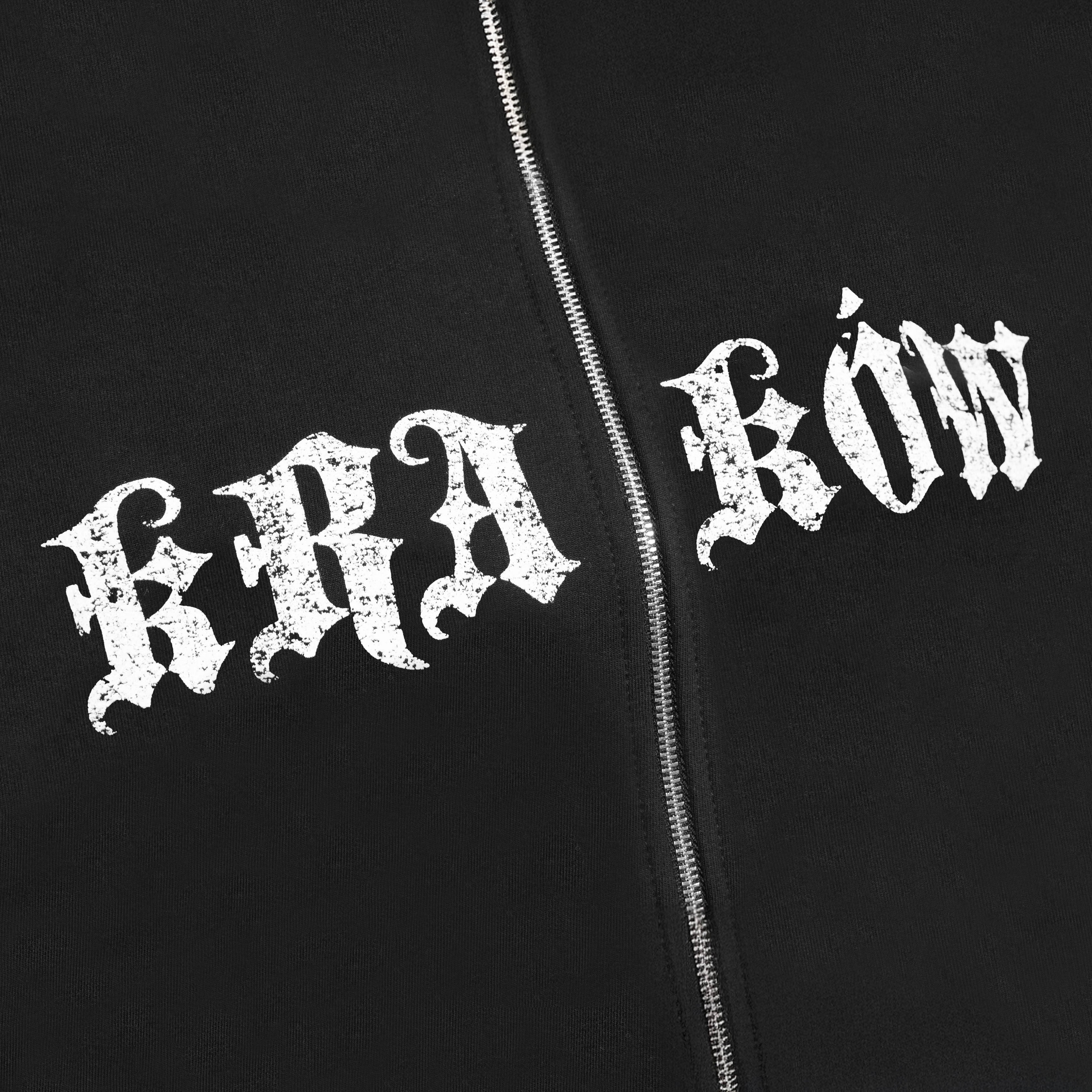 Krakow Zip Hoodie  Black