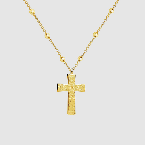 Crossed Small Pendant Gold – Stanissed