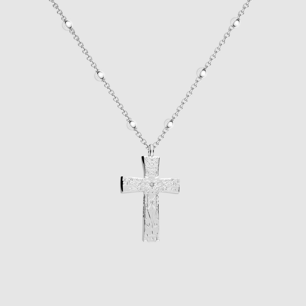 Crossed Small Pendant Silver