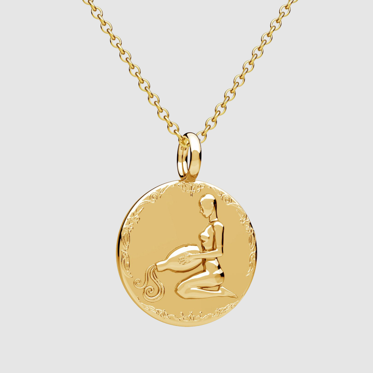 Aquarius Pendant Gold