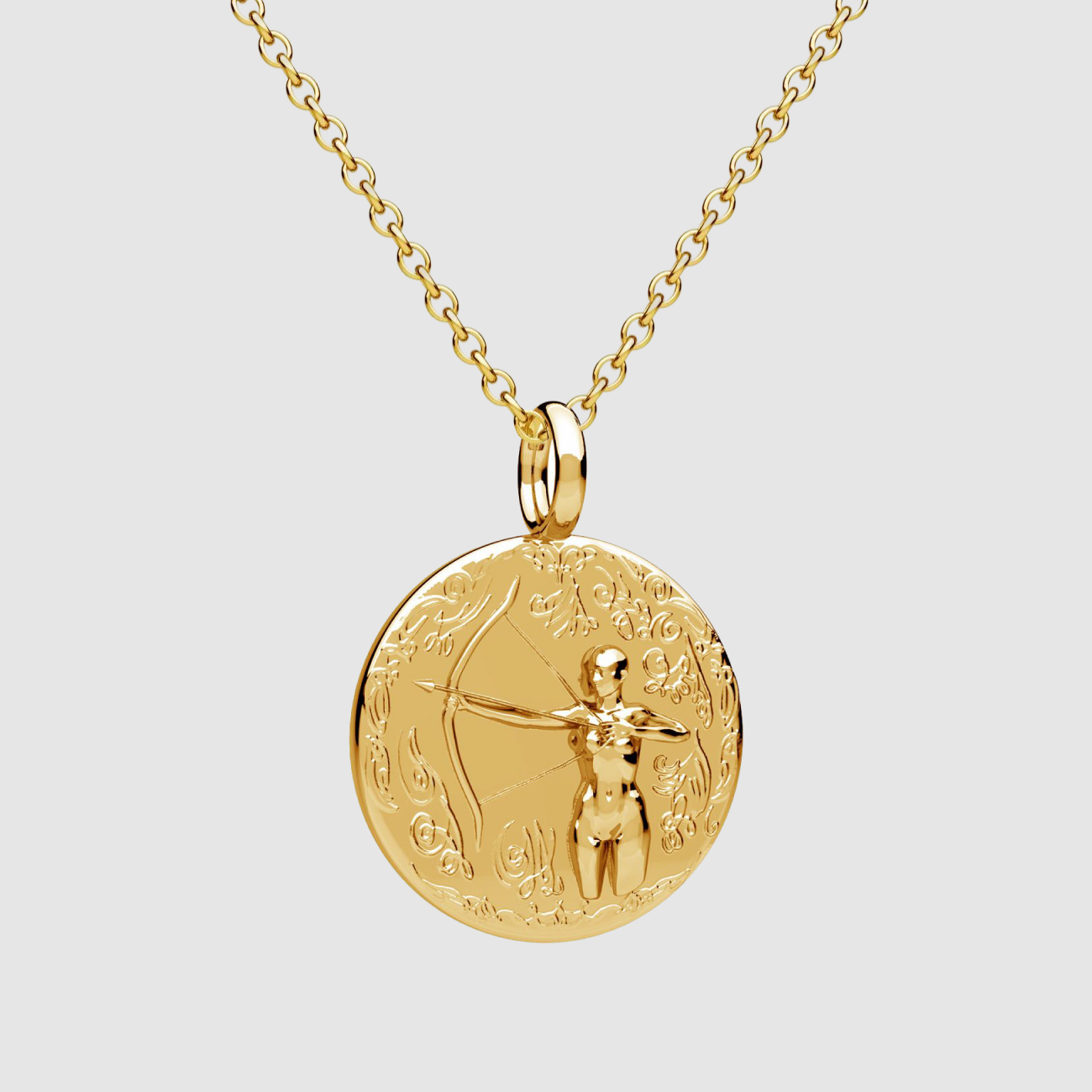 Sagittarius Pendant Gold
