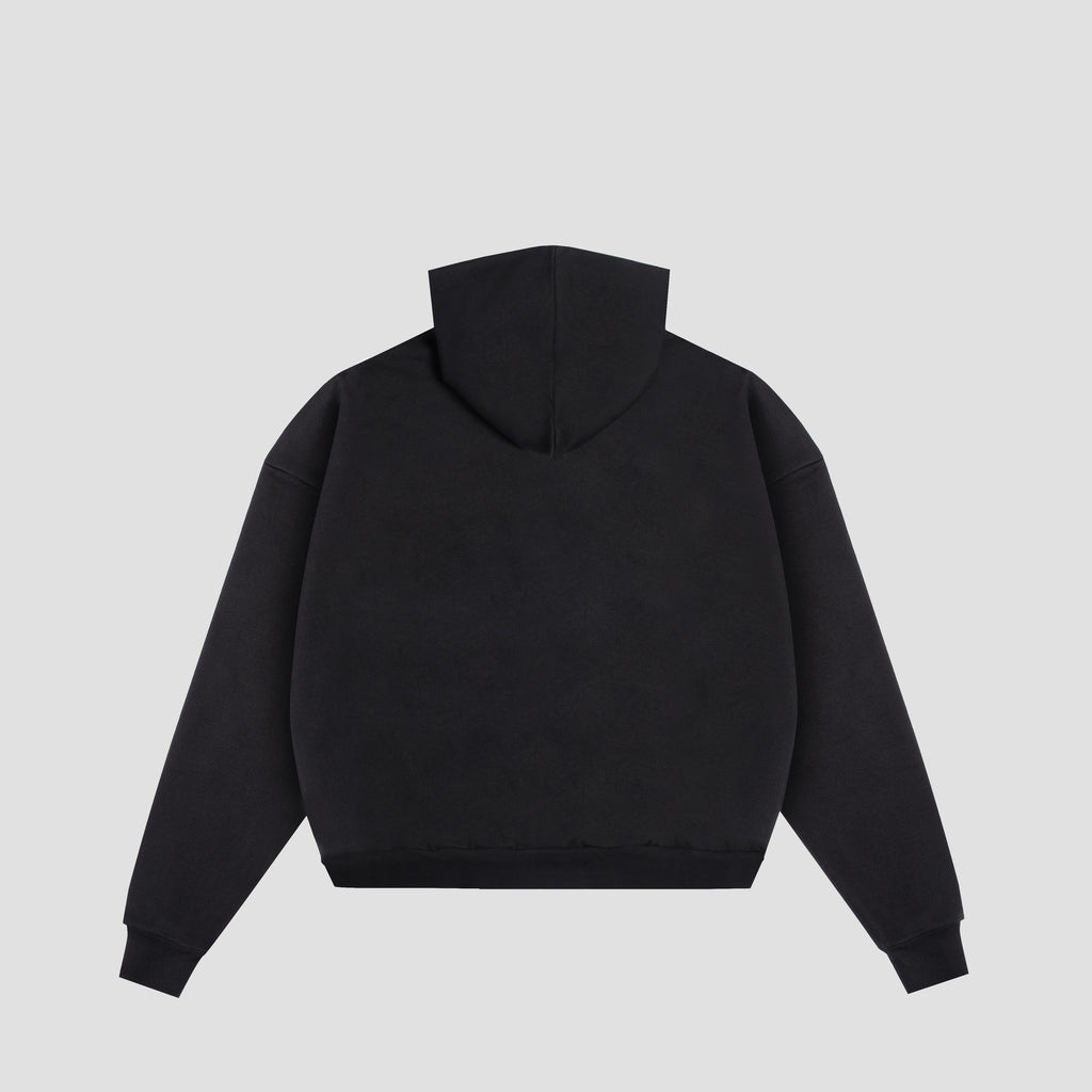 Krakow Zip Hoodie  Black