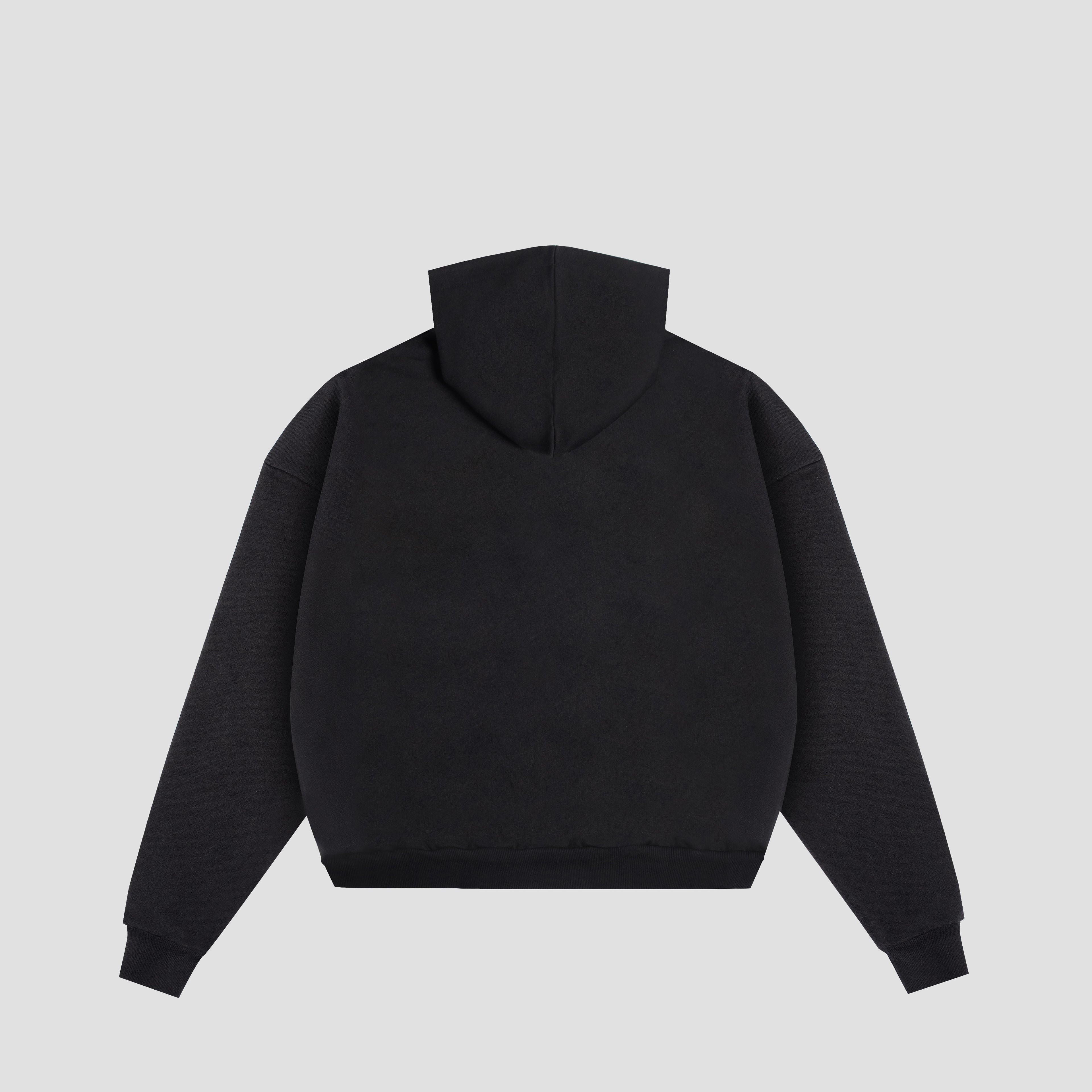 Krakow Zip Hoodie  Black