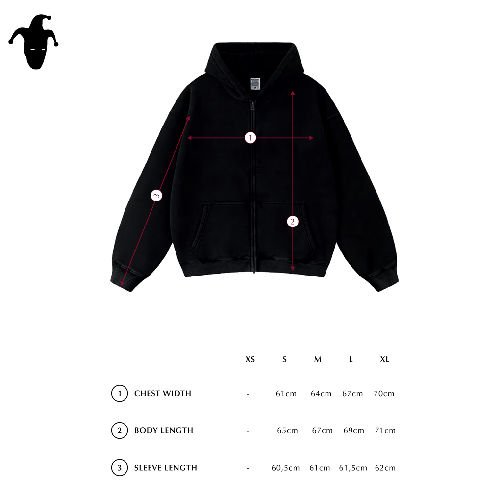 Krakow Zip Hoodie  Black