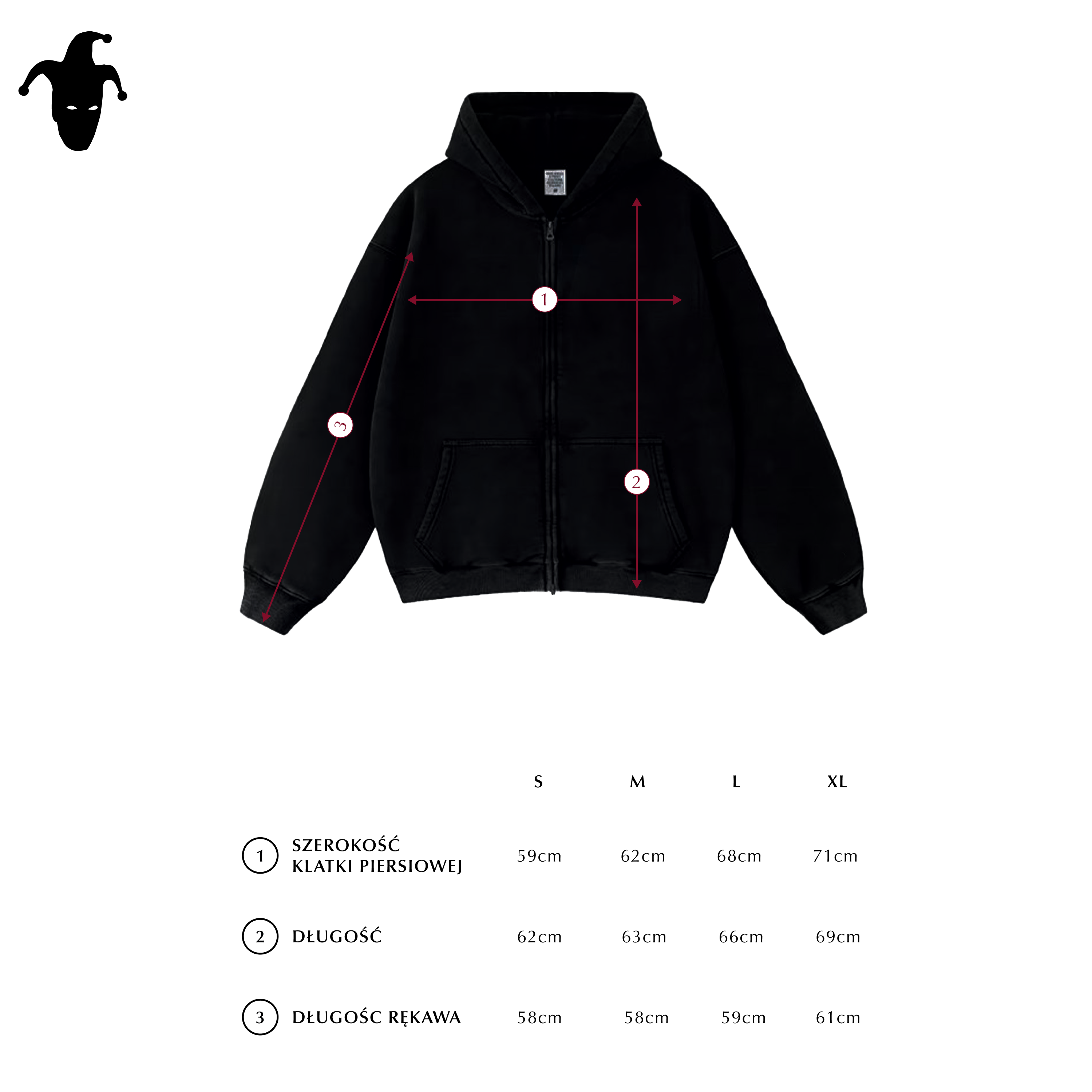 Legends Zip Hoodie Washed Black