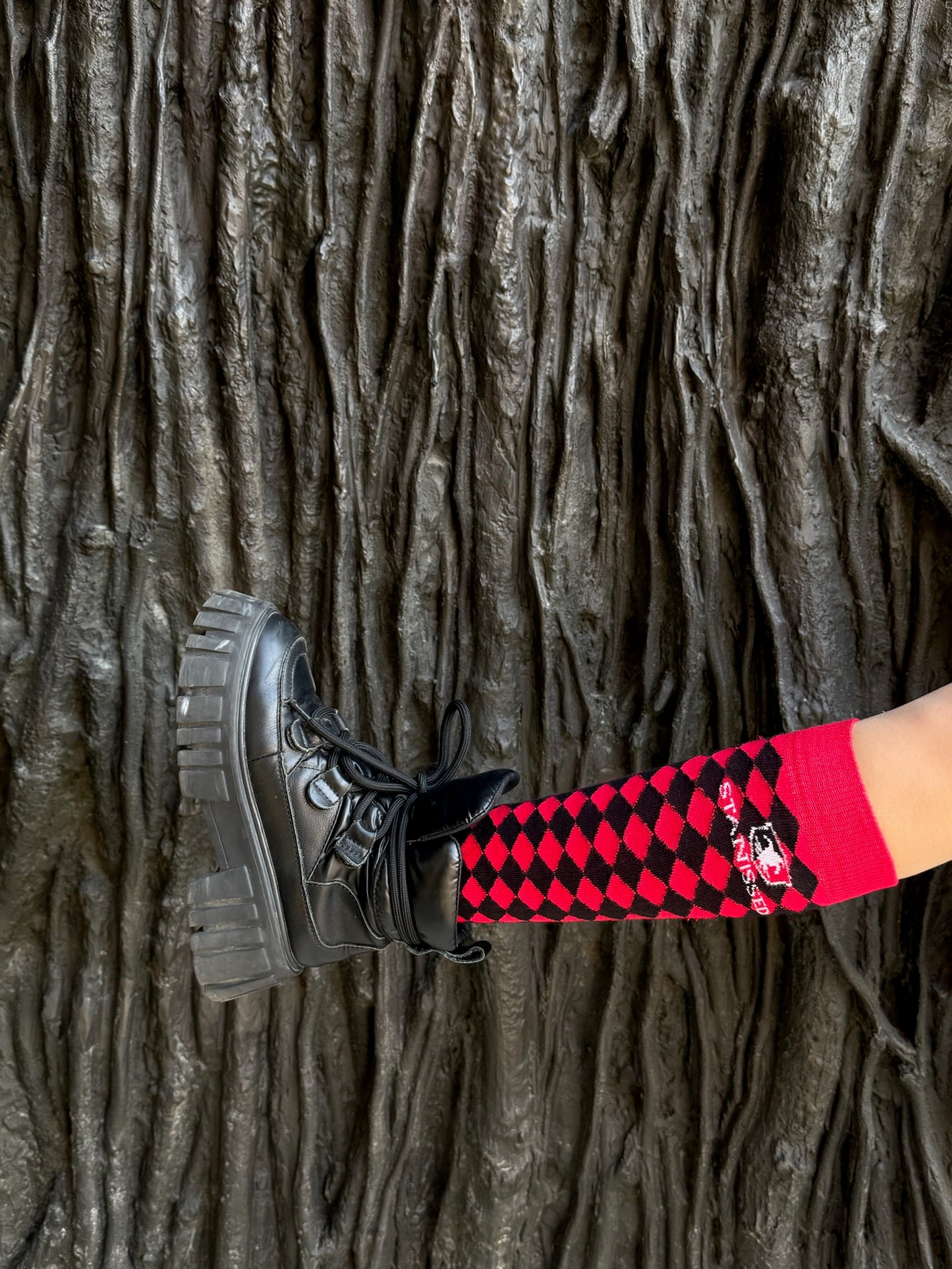 Checkered Knee High Socks