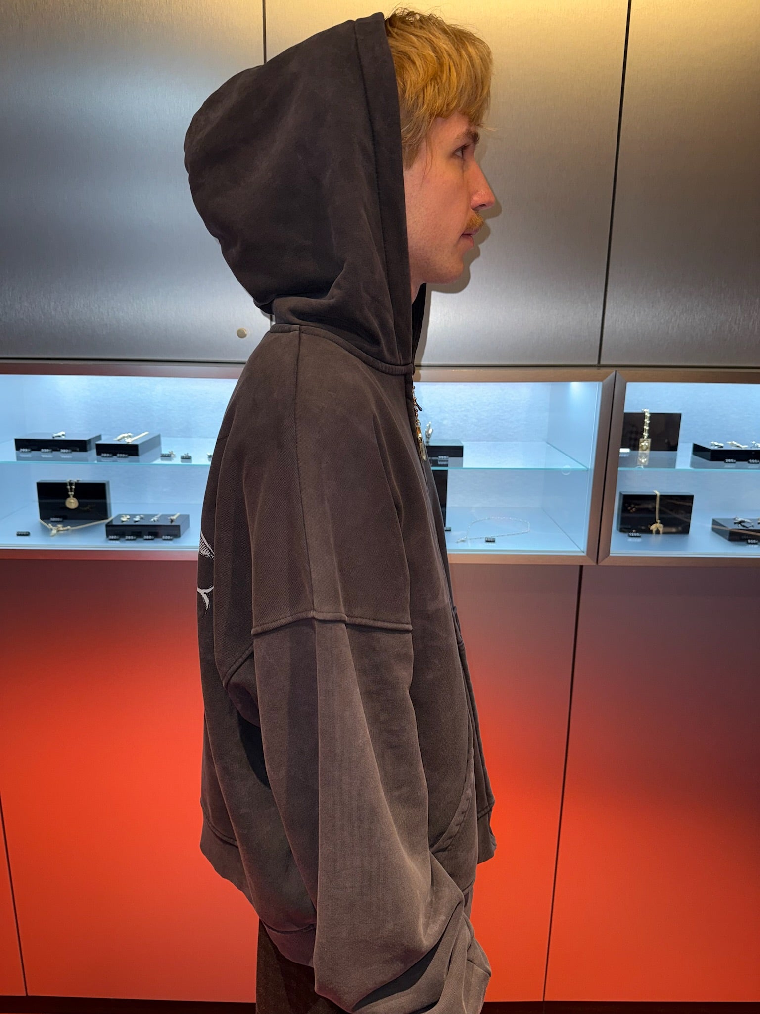 Legends Zip Hoodie Washed Black