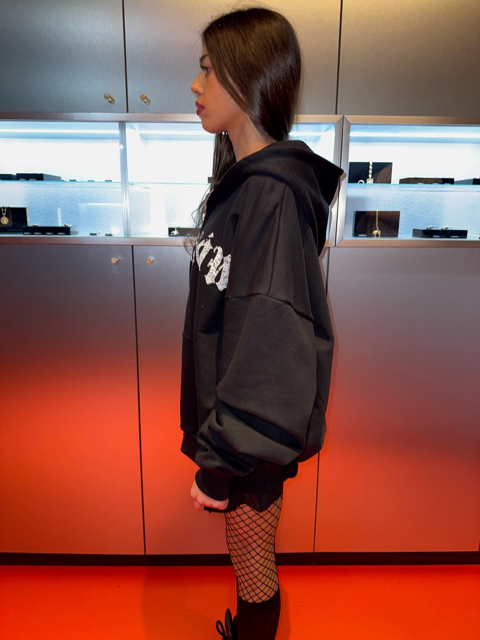 Krakow Zip Hoodie  Black