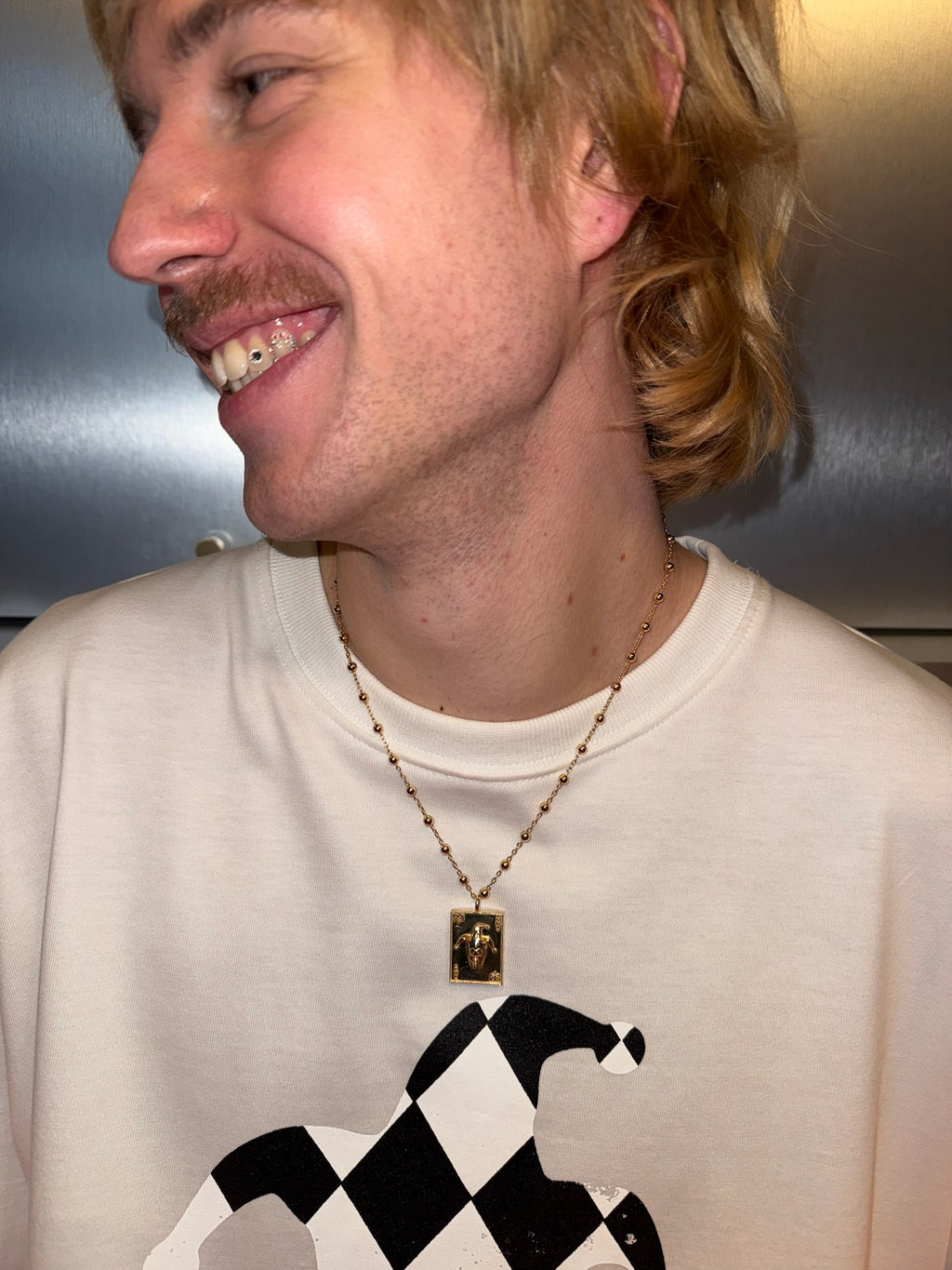 Stanissed Card Pendant Gold