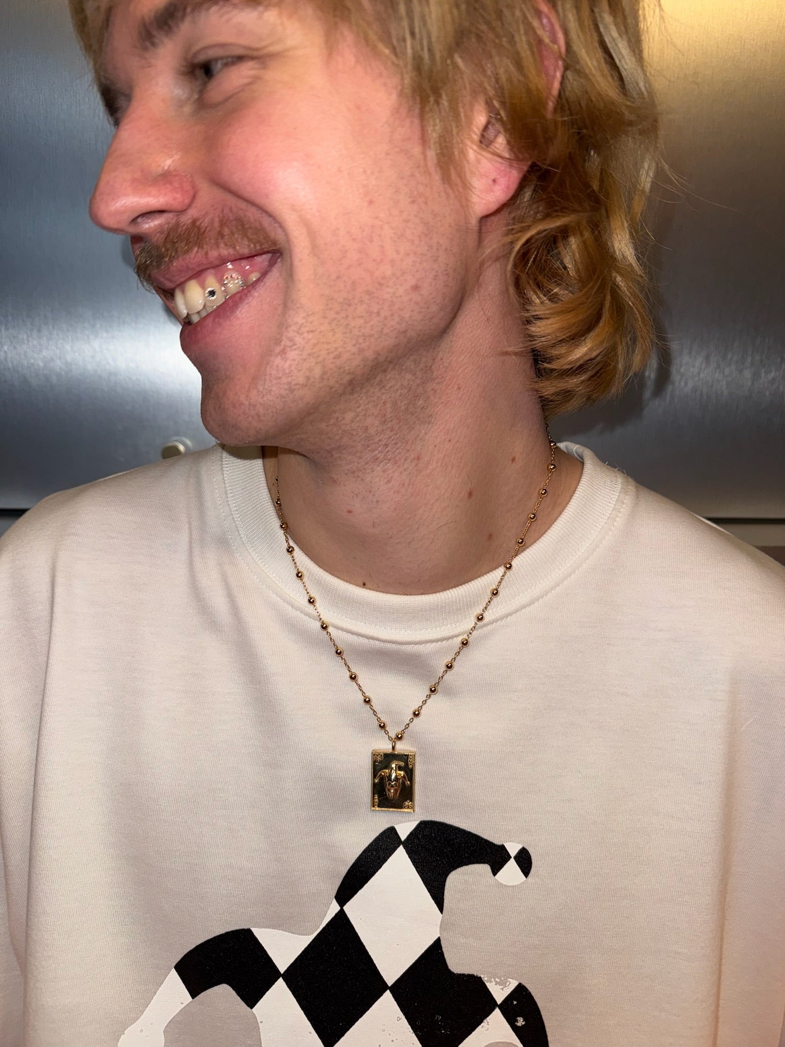 Stanissed Card Pendant Gold