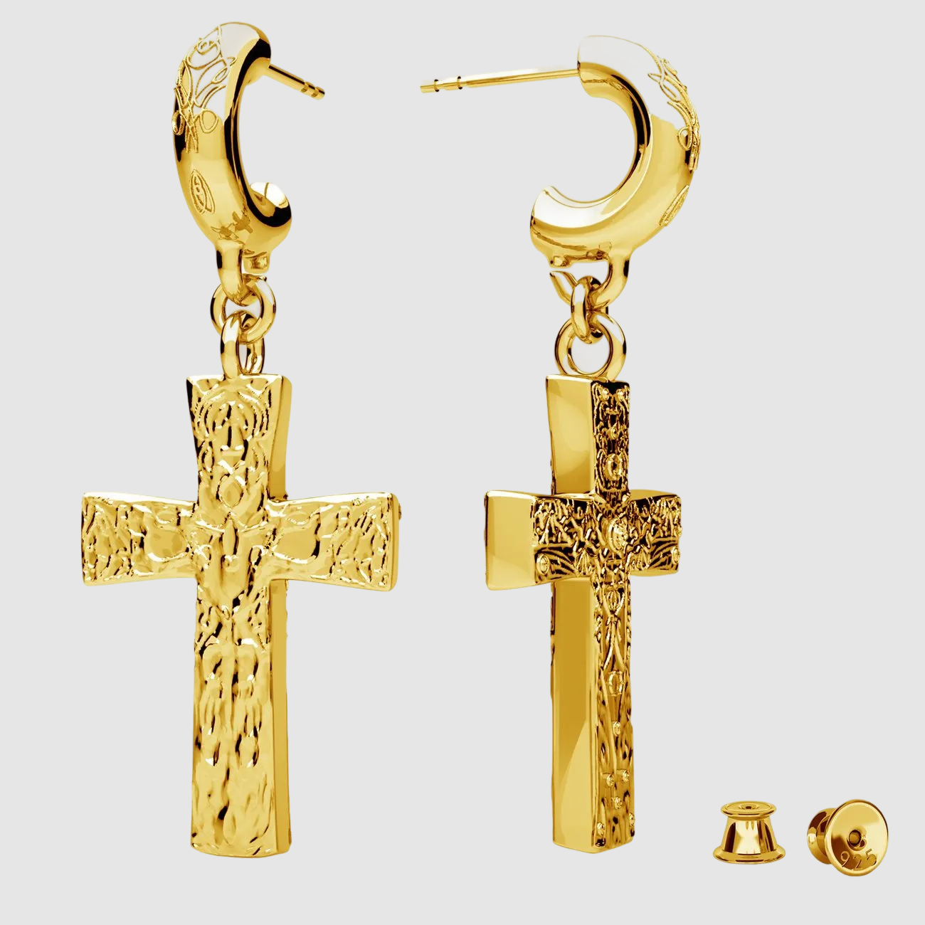 Crossed Earring Gold