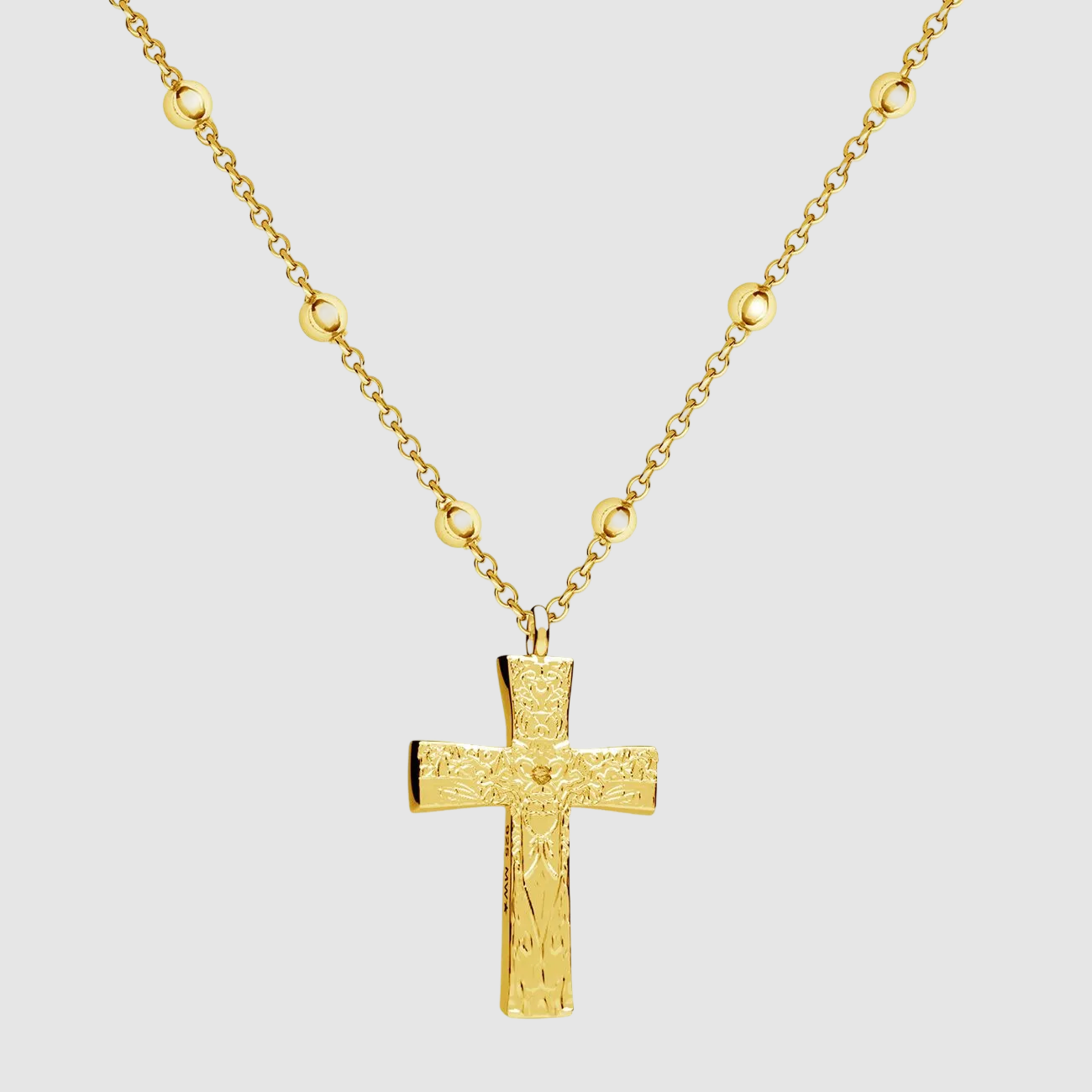 Crossed Big Pendant Gold