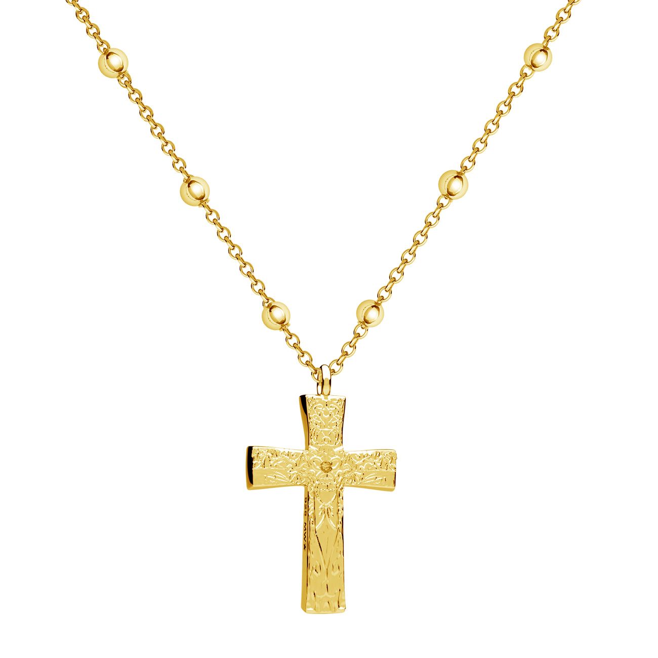 Crossed Small Pendant Gold