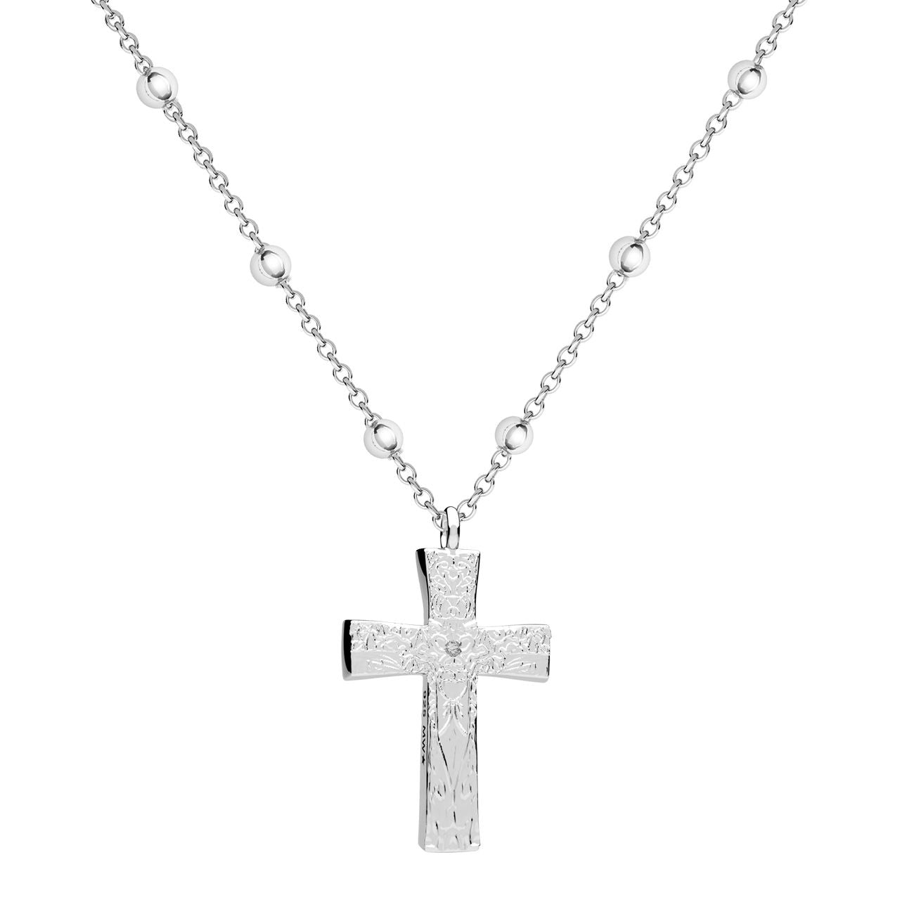 Crossed Small Pendant Silver
