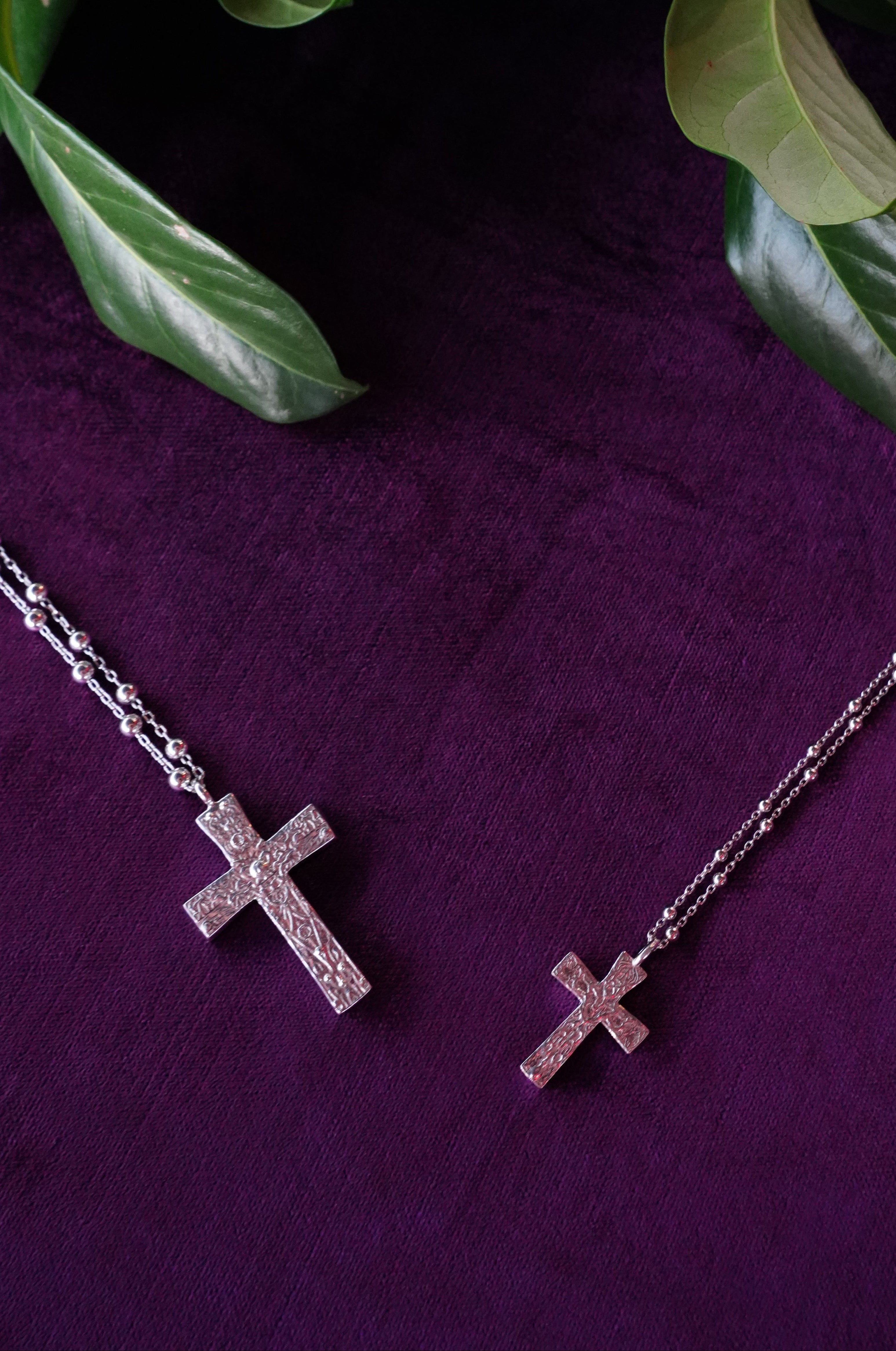 Crossed Small Pendant Silver
