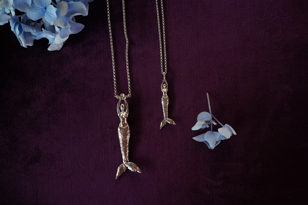 Mermaid Small Pendant Silver