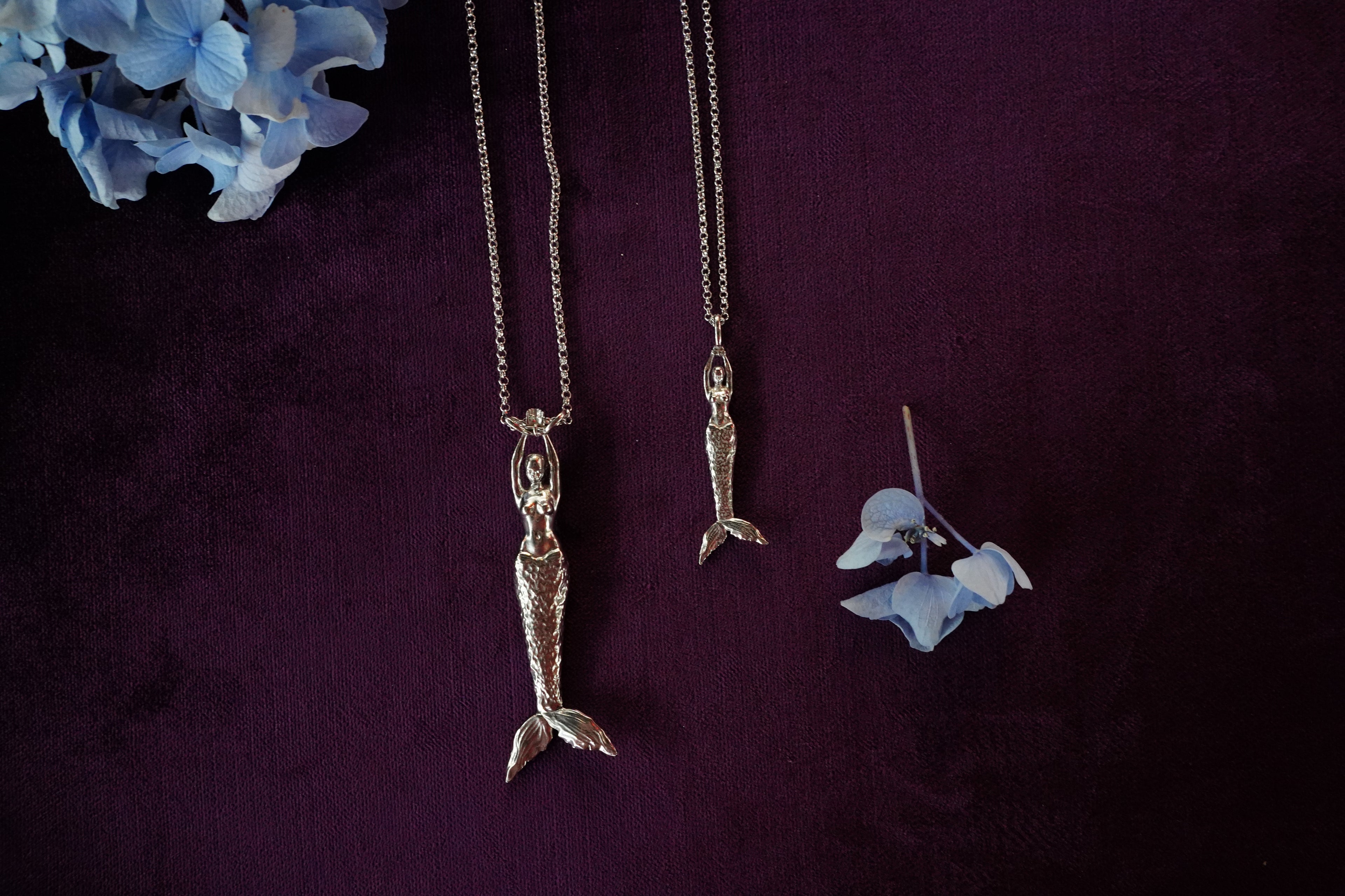 Mermaid Small Pendant Silver