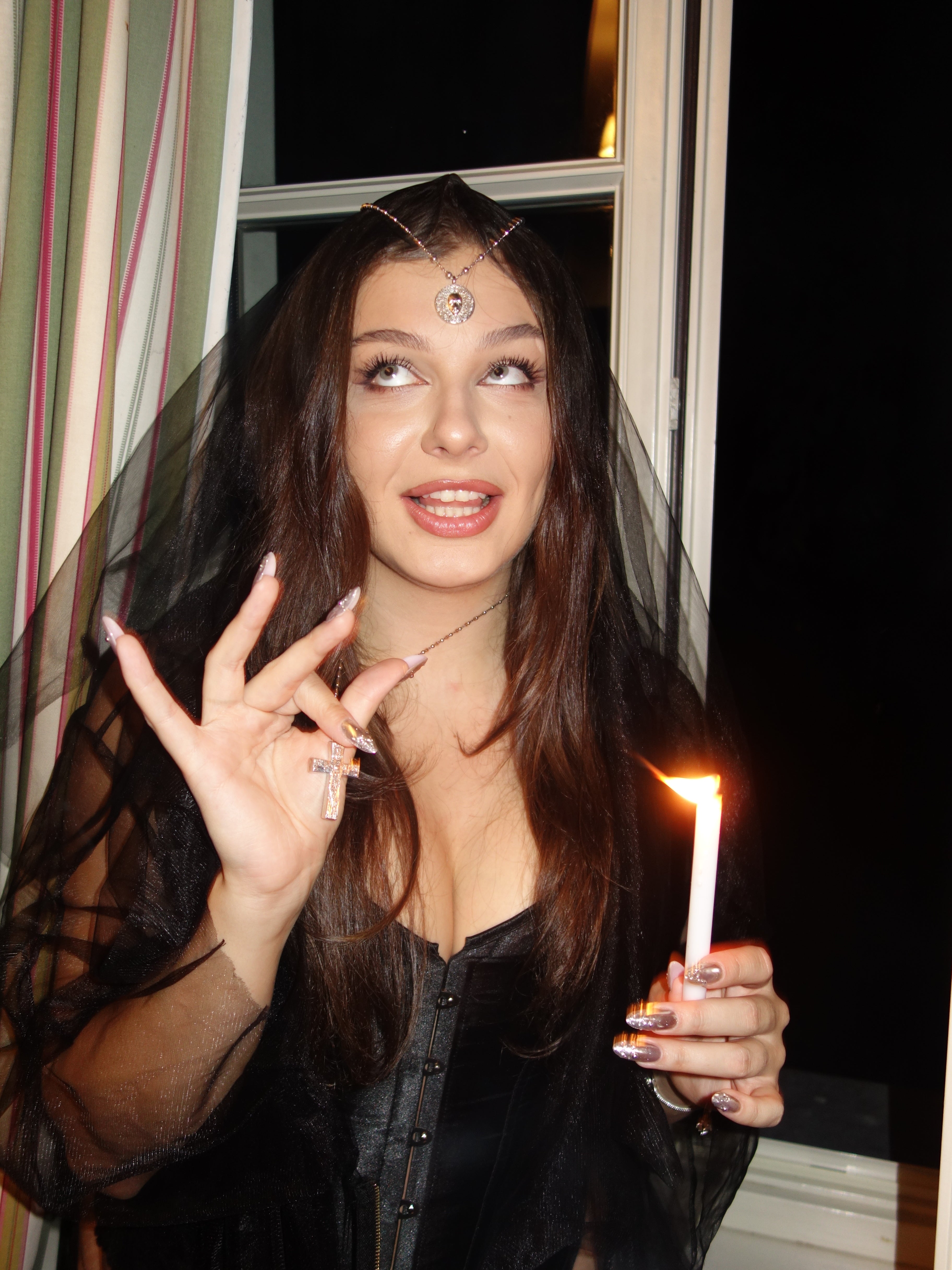 Crossed Big Pendant Silver