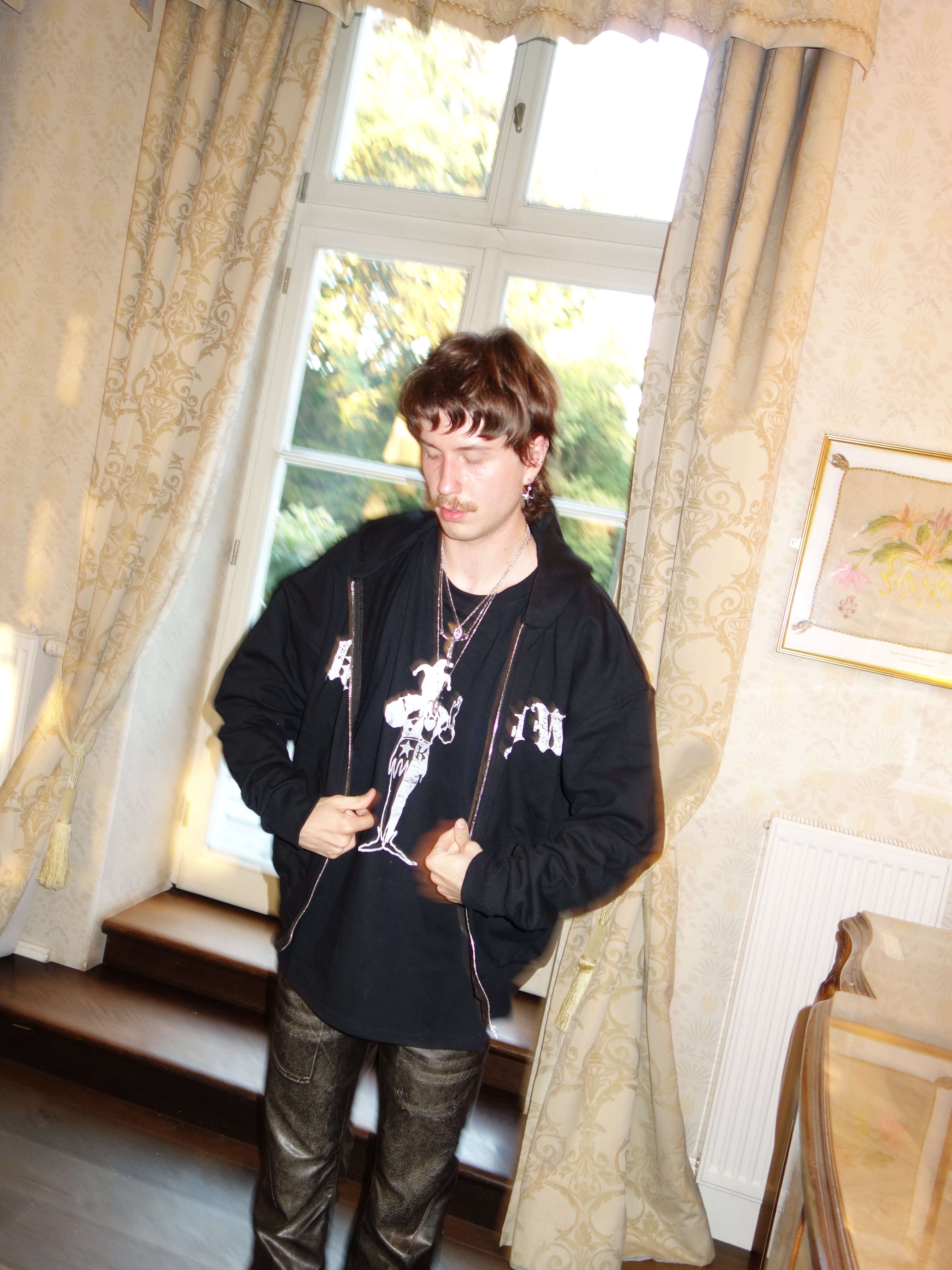 Krakow Zip Hoodie  Black