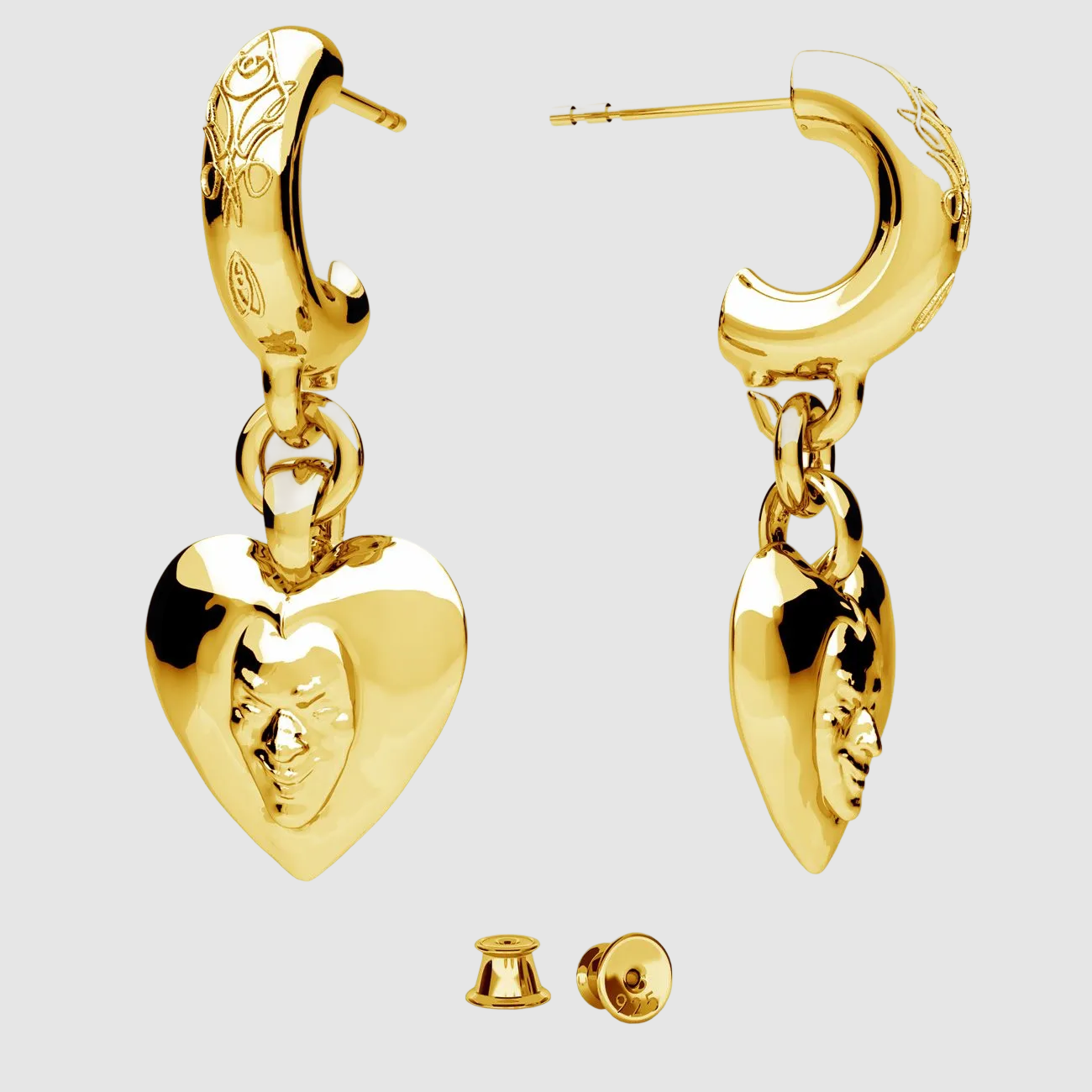 Heartfelt I Earring Gold