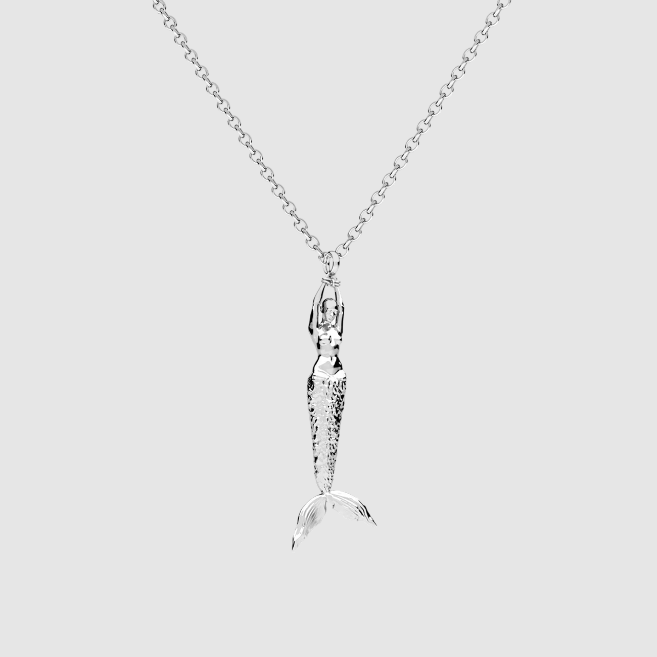 Mermaid Small Pendant Silver
