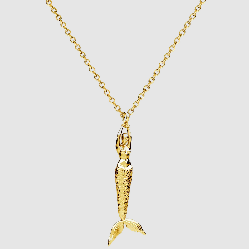 Mermaid Big Pendant Gold