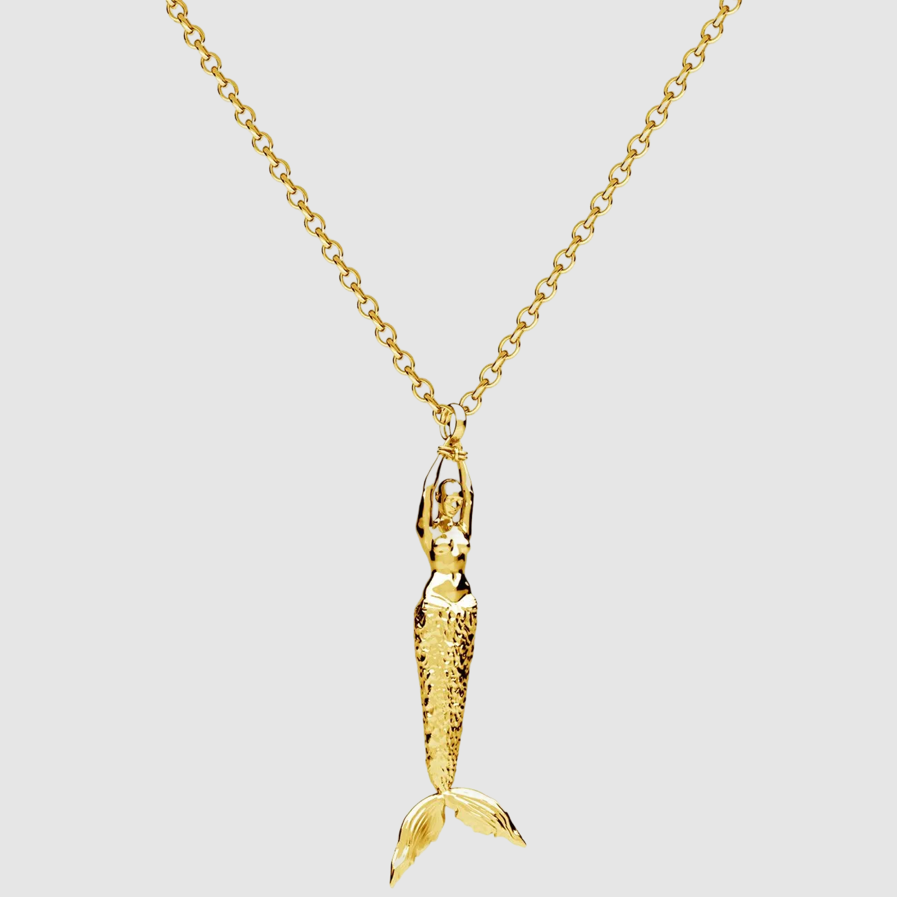 Mermaid Big Pendant Gold