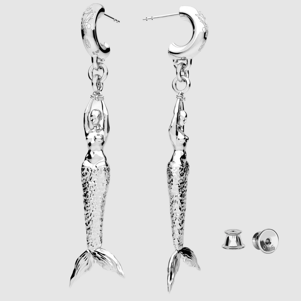 Mermaid Earring Silver