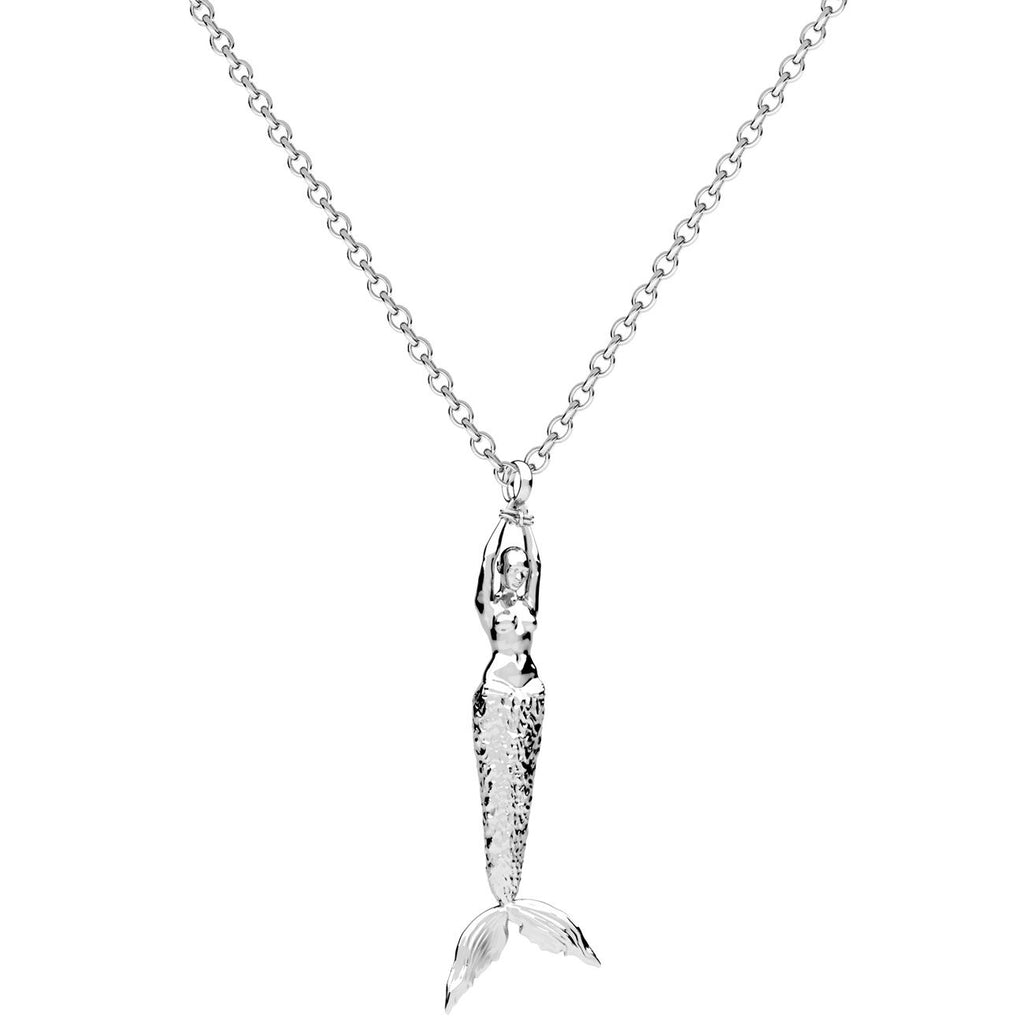 Mermaid Small Pendant Silver