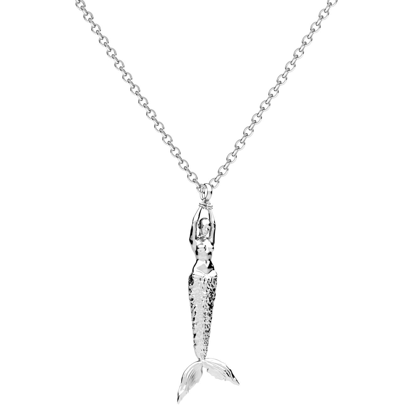 Mermaid Small Pendant Silver