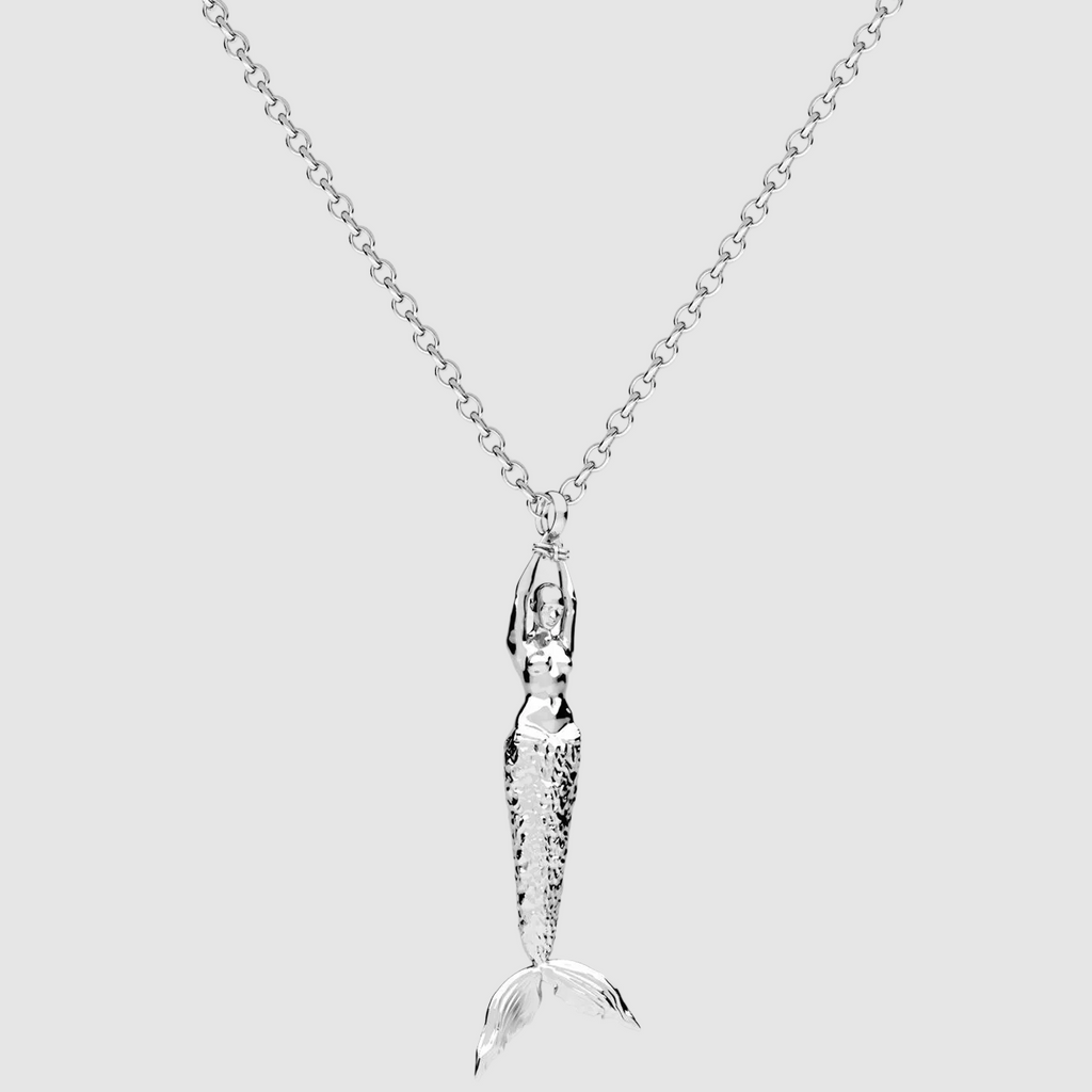 Mermaid Big Pendant Silver